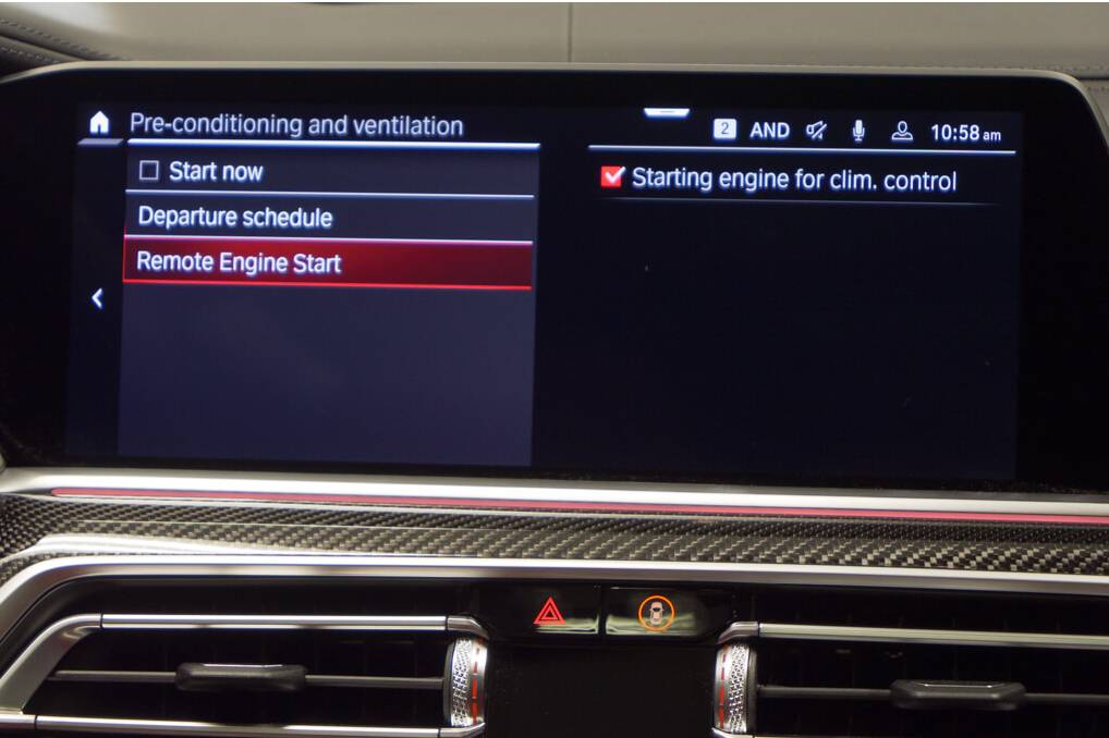 iDrive 7 menu